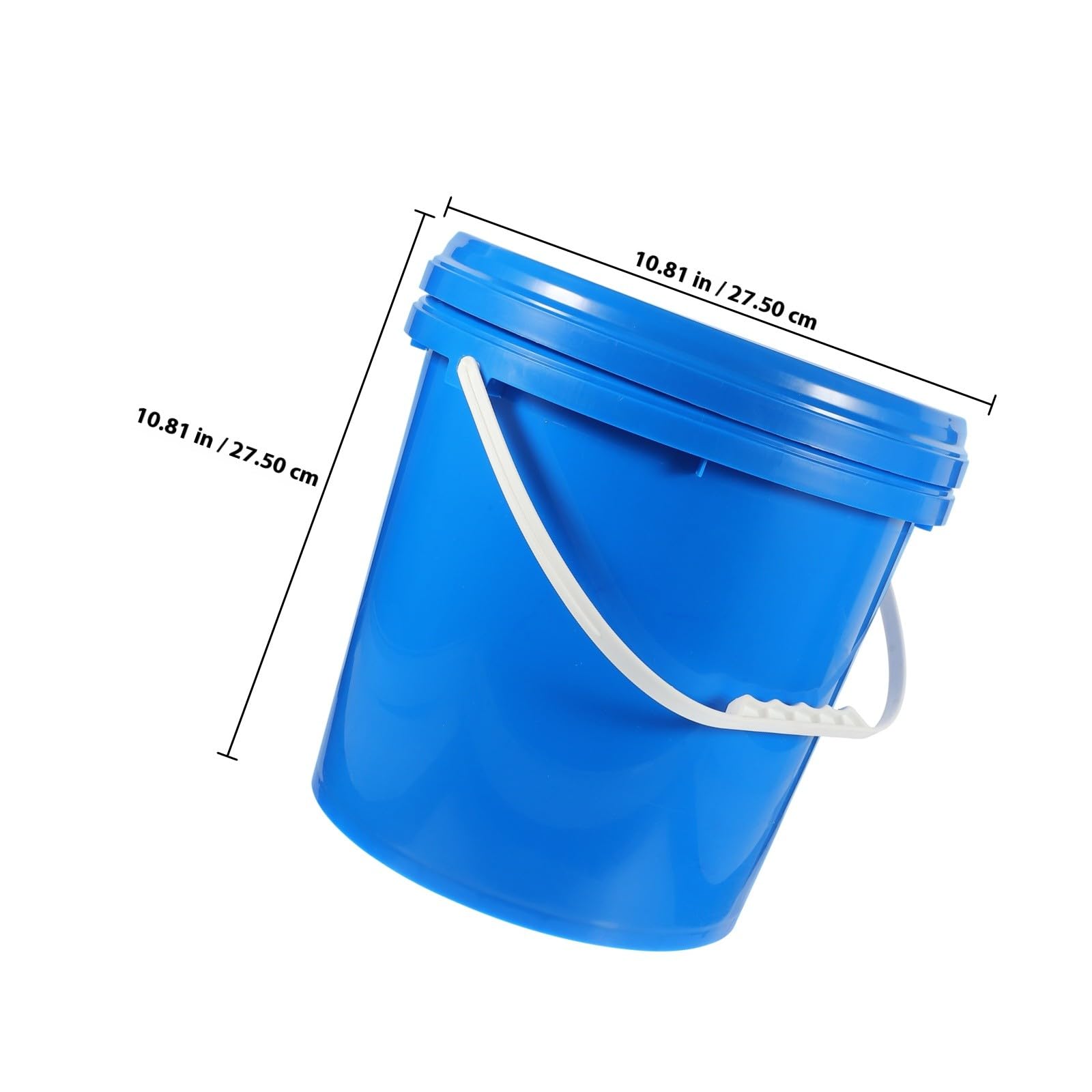 Blauer Hdpe Farbeimer mit Deckel, 10l, Rund für Farbe
