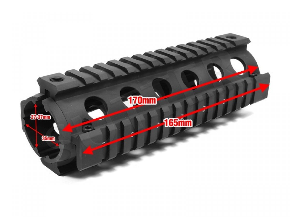 Quad Rail Handguard System 170mm 4x 21mm rails Rifle Gun Scope Rail Mounts Buy Online in