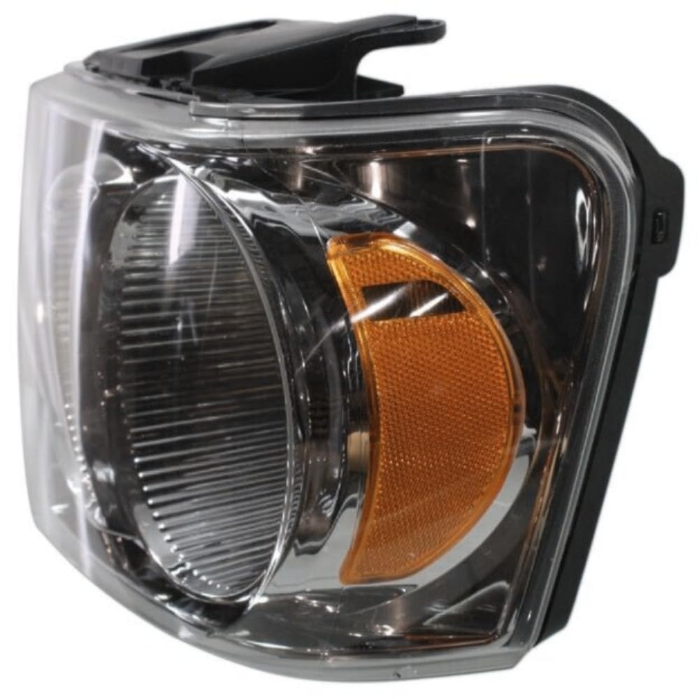 Amazon.com: SLCUKMT Headlight Halogen Left Side Clear Lens Chrome  