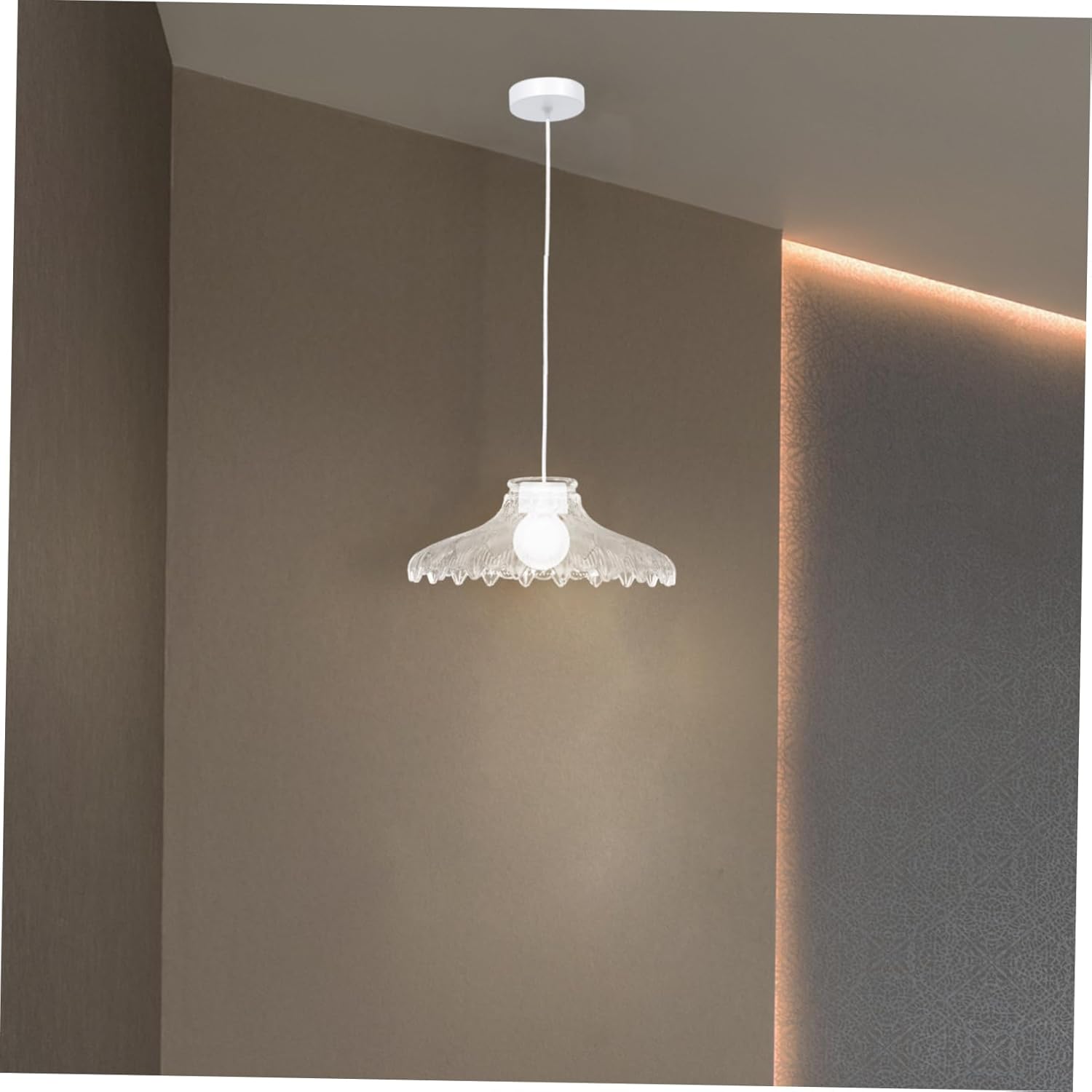 Ciieeo Wall Lamp Shade Decorative Glass Lampshade Replacement for Floor Lamps Eye Protection Design for Living Room Bedroom and Office Use