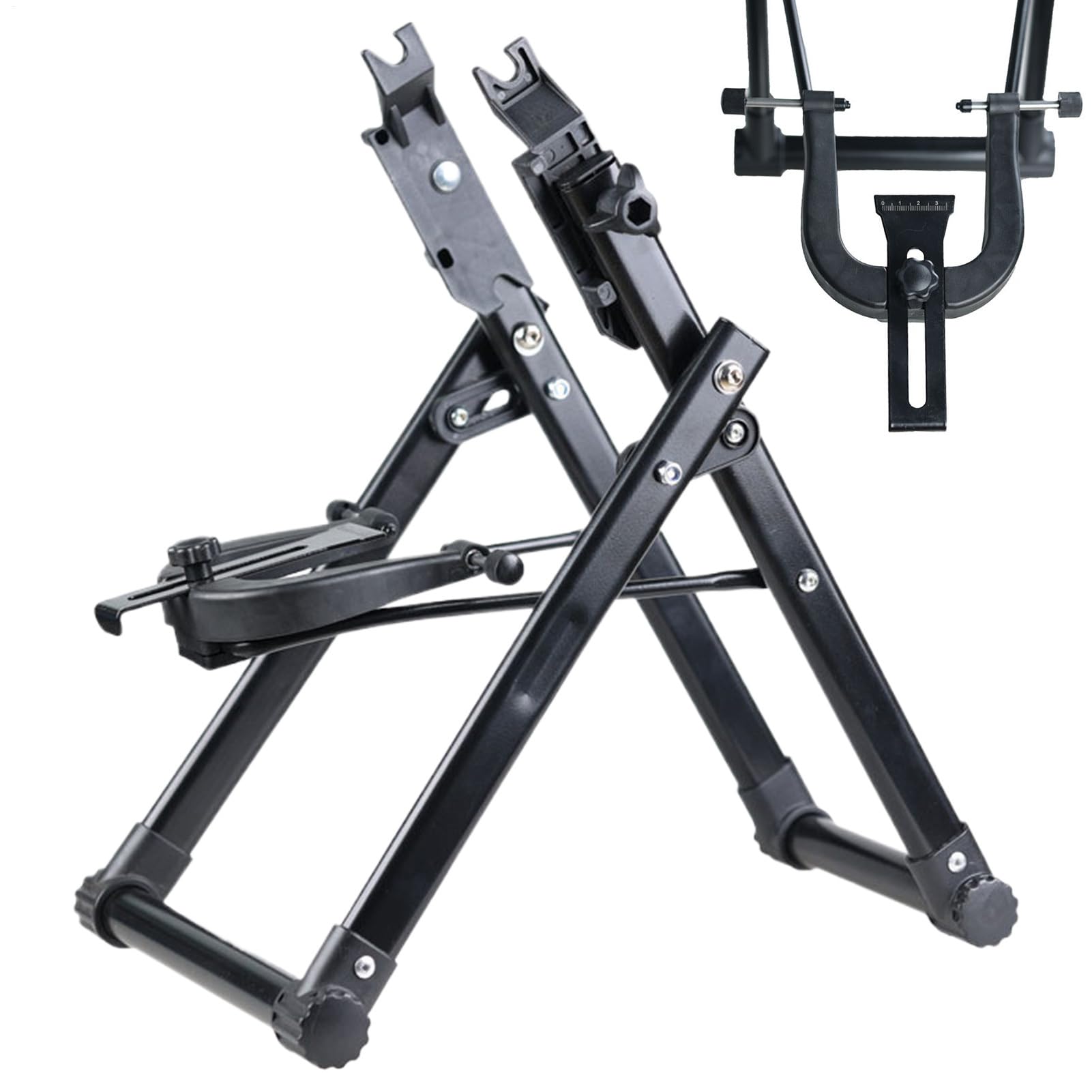 Support De Réglage De Roue Vélo En Alliage D'aluminium - Outil Pratique Pour L'entretien Et Le Centrage à Domicile, Rouge - 12