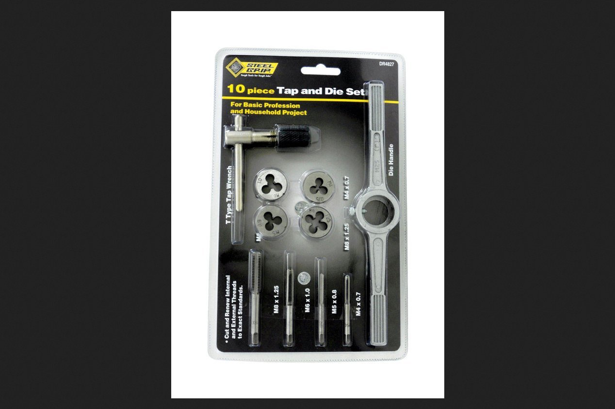 TAP & DIE SET (MM) 10PC