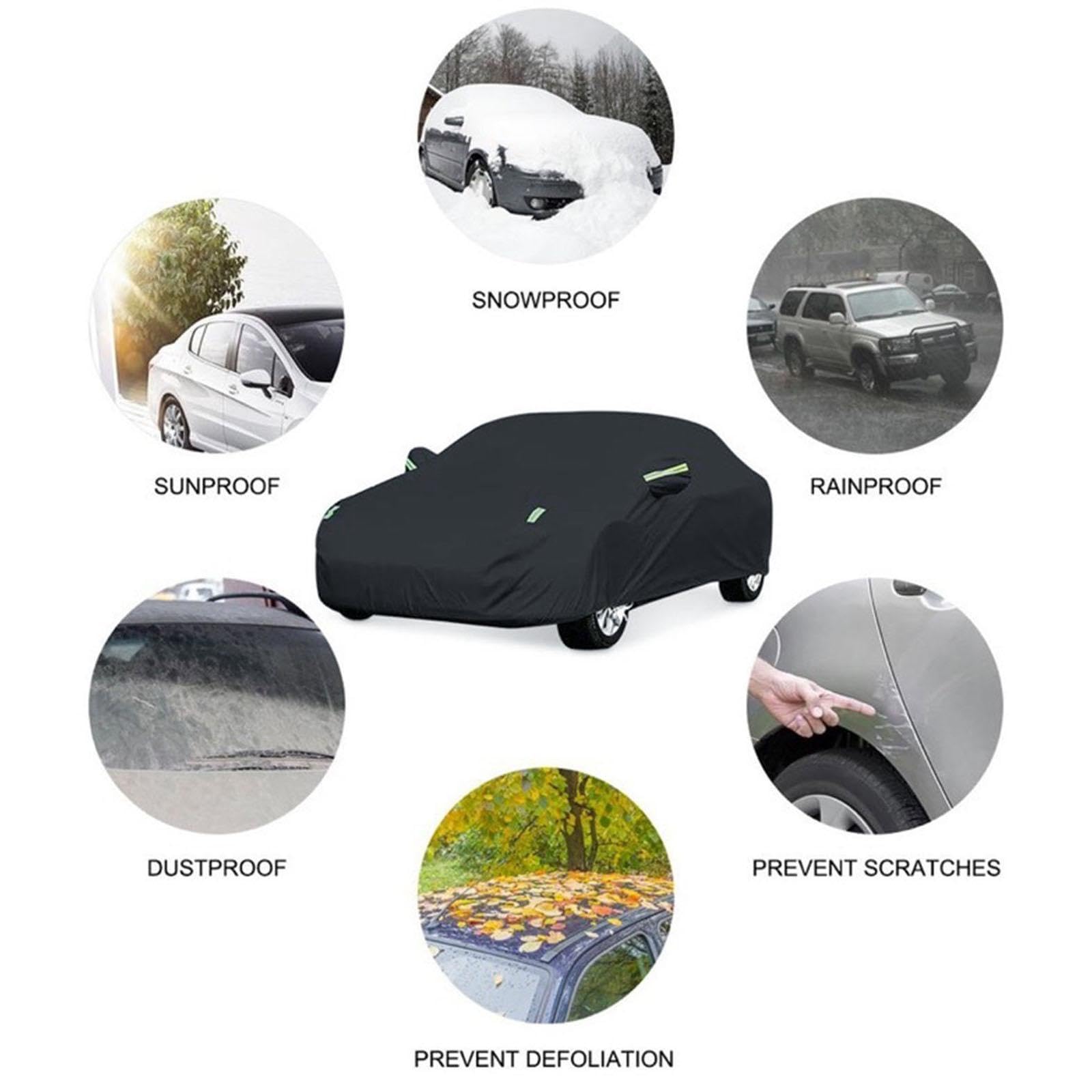 Reifentaschen Vollständige Außenabdeckungen für Autos, LKWs, Limousinen, staubdicht, wasserdicht, für den Außenbereich, universelle Autoabdeckung Reifenschutzhülle(2XL)