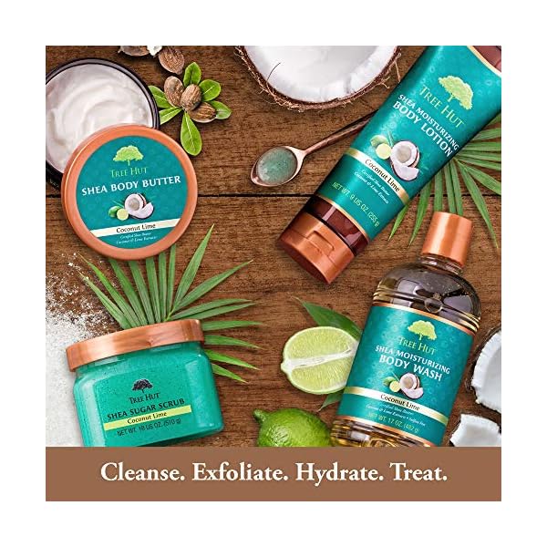 Tree Hut 24 Hour Intense Hydrating Shea Body Butter Tropical Mango, 7oz, Moisturizer with Pure Shea Butter for Nourishing Essential Body Care