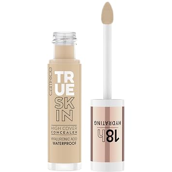 Catrice True Skin High Cover Concealer, Waterproof 032 | Neutral Biscuit | Full Coverage Liquid for Blemishes & Dark Circles, Matte, Lightweight, Hyaluronic Acid, 18 Hour Wear, Vegan & Cruelty Free