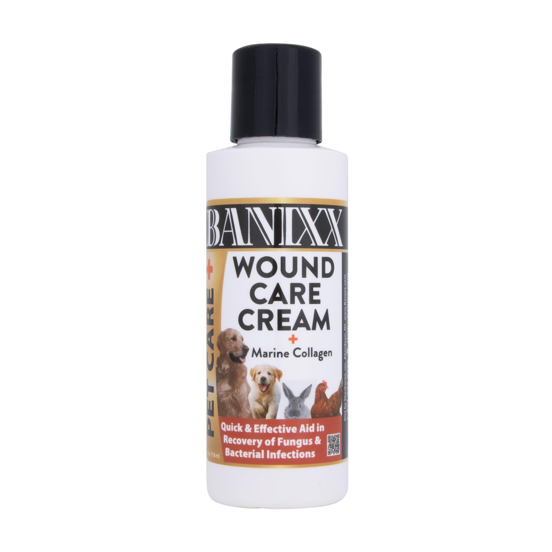 BANIXXWound Care Cream w/Marine Collagen 4oz