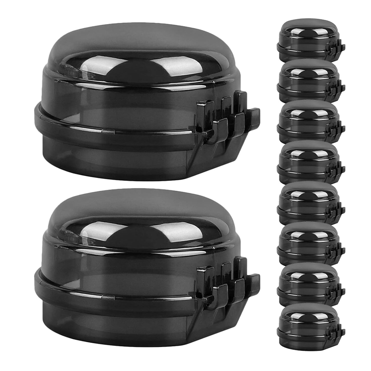10pcs Childproof Stove Knob Covers and Gas Knob Guards for Kitchen Safety Black Protective Oven Covers for ' Gas Stove Switch Safety