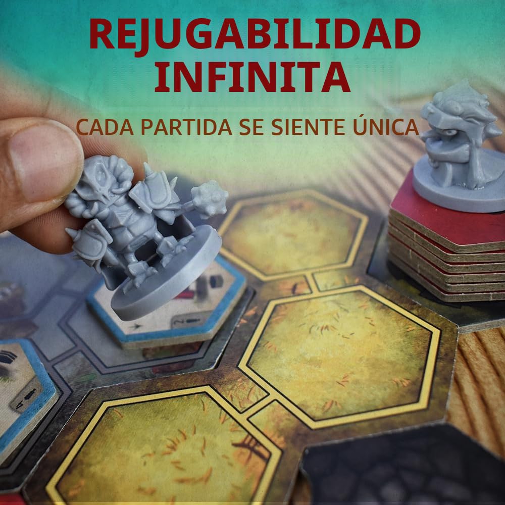 Draco Studios War for Chicken Island 2ª edición: Juegos de Mesa de Estrategia en Miniatura para Adultos, Juegos de Mesa de Aventura Familiar, eliminación sin Jugadores, a Partir de 14 años, 1-4