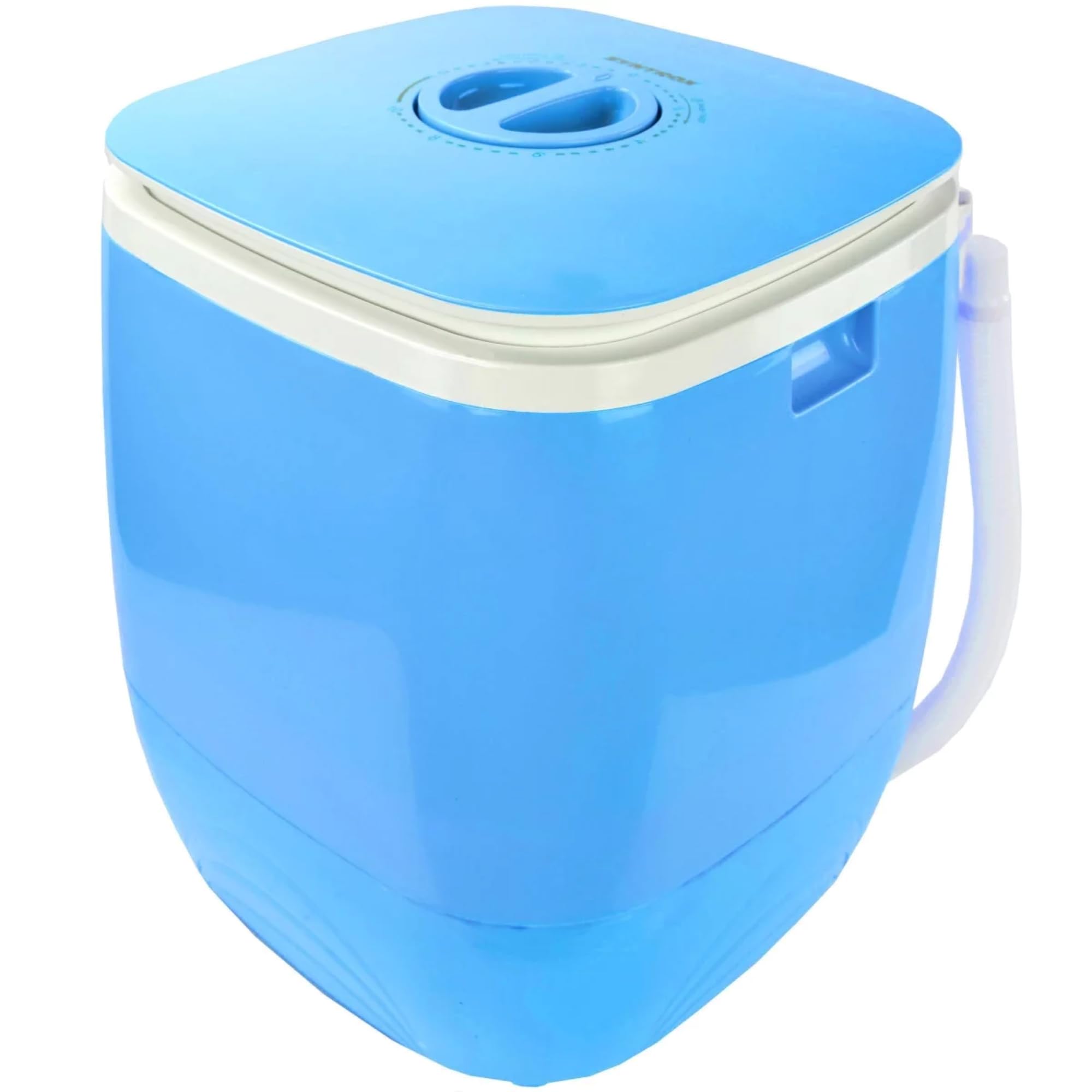 Syntrox Germany Miniwaschmaschine, geräuscharmer Betrieb, Gewicht: ca. 5,5 kg, Schleudern bei 280 U/Min, Campingwaschmaschine, Energiesparend, Platzsparend (Blau)