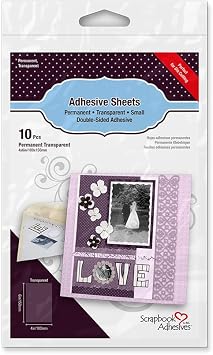 3L Scrapbook Adhesives Adhesive Sheets, 4-Inch x 6-Inch, 10-Pack