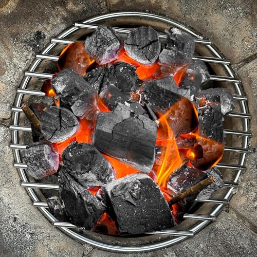 onlyfire Stainless Steel High Heat Charcoal Fire Grate for Kamado Joe Classic and Most Other Kamado Grill, 10 1/4 Inch - Thumbnail 6