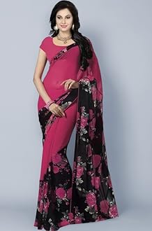 Yashika Women Georgette Standard Length Saree