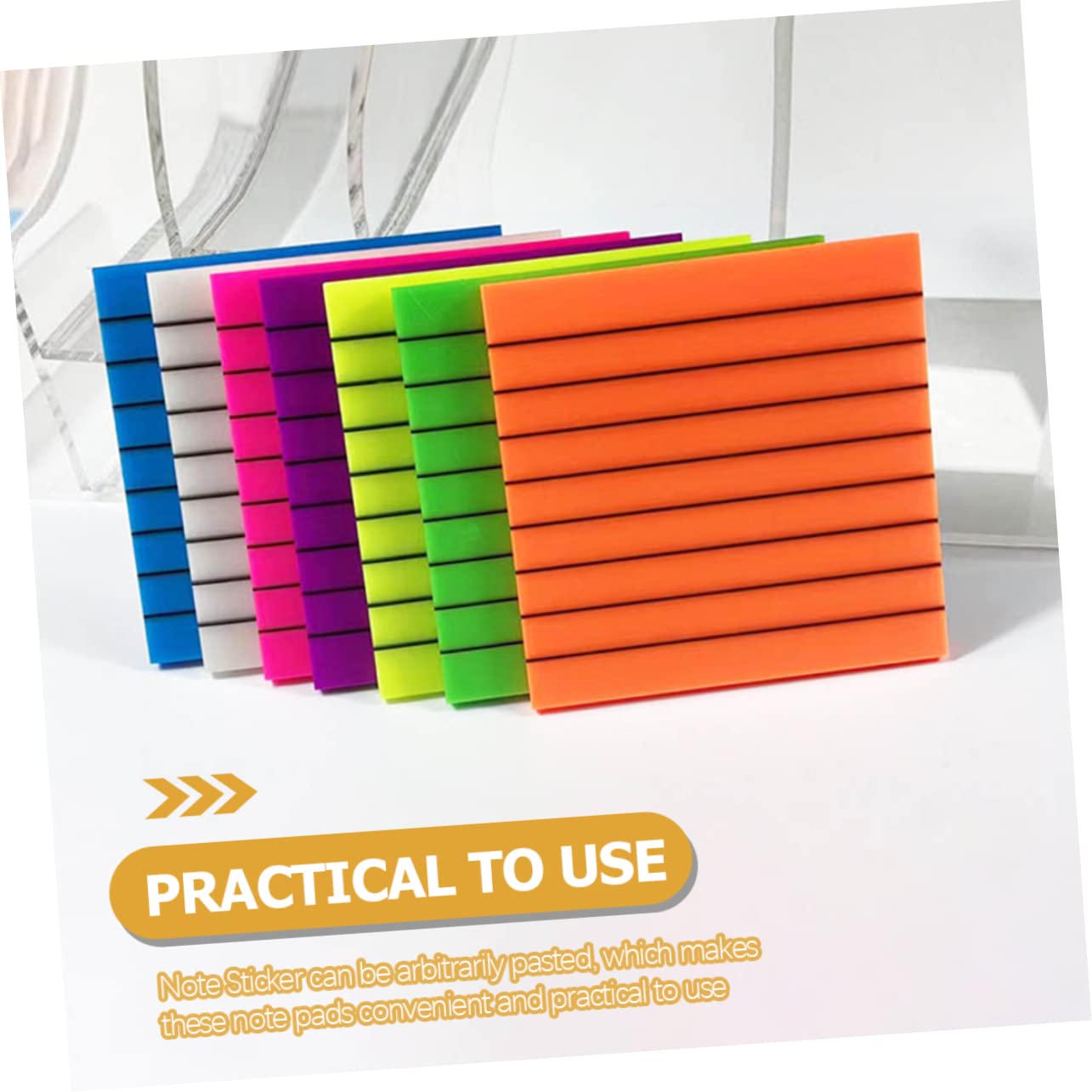 Operitacx 5 Ensembles Pense- De Dessin Trait Etiquettes Autocollantes Étiquette Autocollantes Bâtons Collants Surligneur Stylo Étiquettes Autocollantes Bloc-notes D'école 8 Pièces * 5