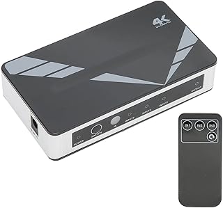 3 in 1 Out Switcher, AC 100-240V Plug and Play HD Multimedia Interface Switch 4K Multifunctional for Games(#3)