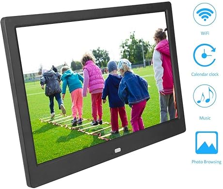 Mugast 1280 800 Multifunktions WiFi Digitalfoto Bilderrahmen12 Zoll MP3 Musikvideo Player mit LED BildschirmHalterung und FernbedienungEU-Stecker Mugast 1280 800 Multifunktions WiFi Digitalfoto Bilderrahmen12 Zoll MP3 Musikvideo Player mit LED BildschirmHalterung und FernbedienungEU-Stecker