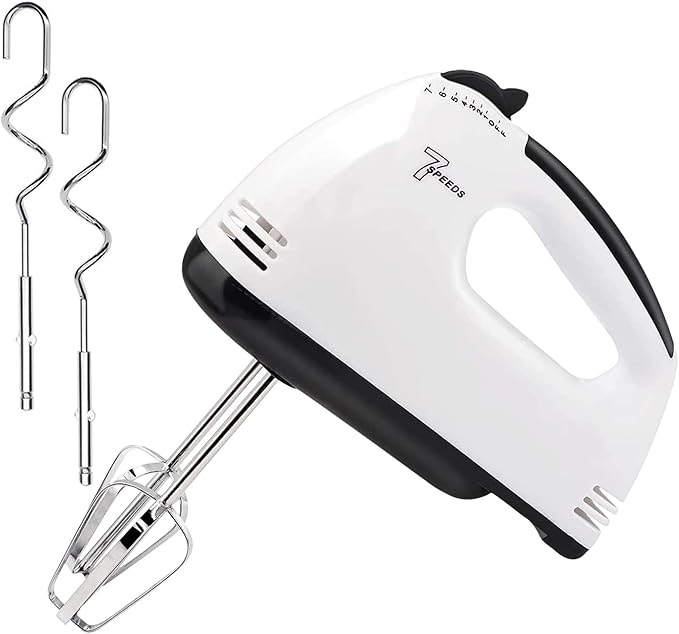 Hand Mixer Electric New 7Speed Mixers for Baking, Stainless Steel