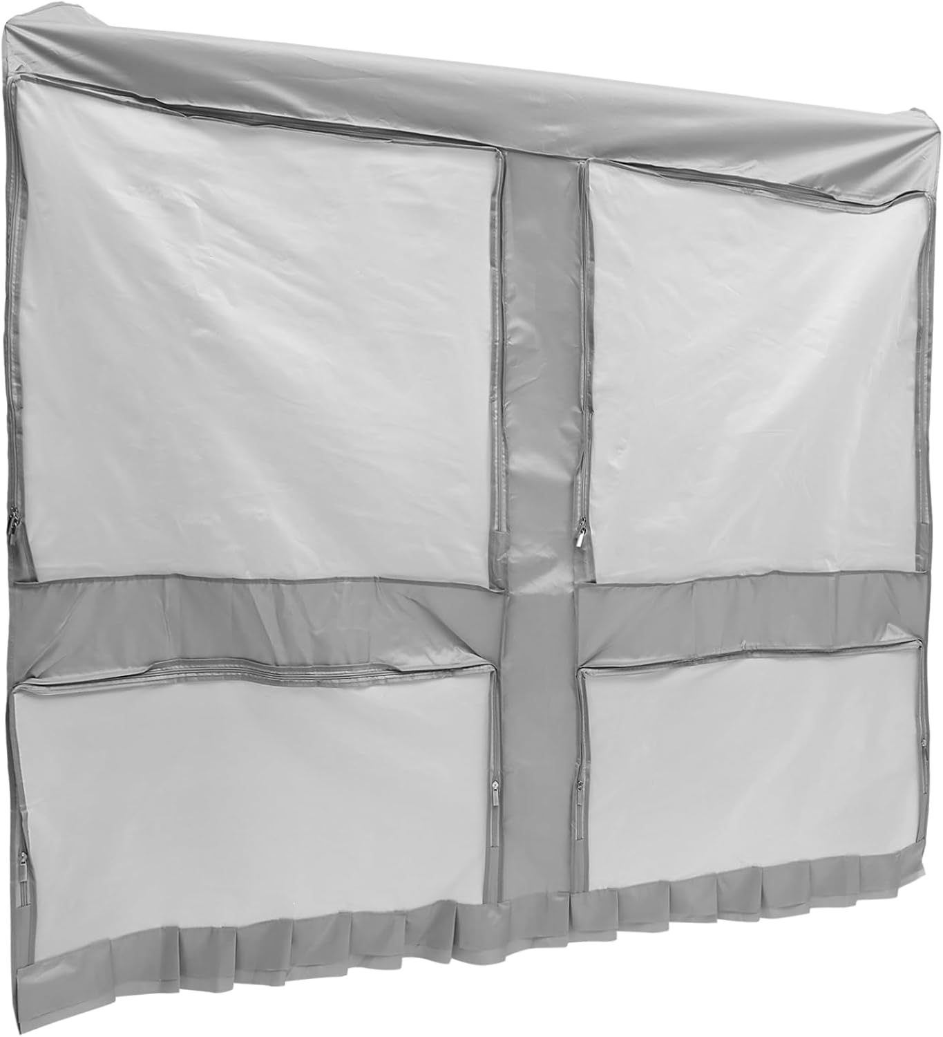 Oxford Clothing Rack Cover Wardrobe Cover Moisture Suit Bag Hanging Bag Random Color