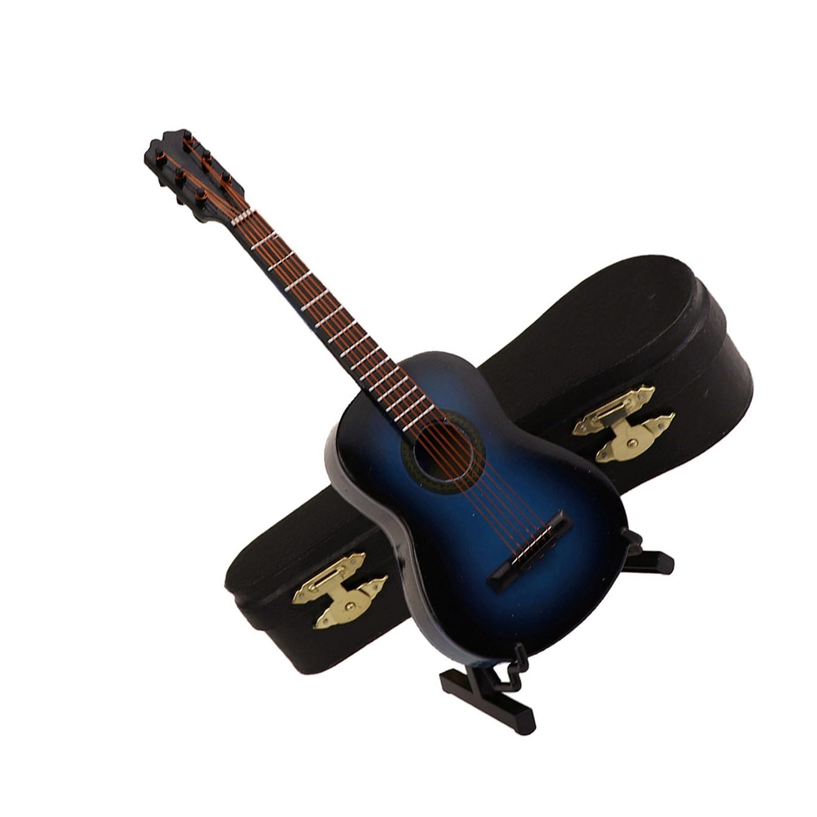 Mini Model Musical Instrument Mini Musical Instrument Notch Corner Folk Classical Guitar Model Ornament 25cm (Color : 03)
