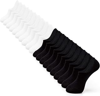 IDEGG No Show Socks Women 10 Pairs Low Cut Anti-Slid Athletic Casual Socks | Women Invisible Line Ankle Short Athletic Socks with Heel Grips prevents slipping, snug fit, all‑day comfy hidden wearing