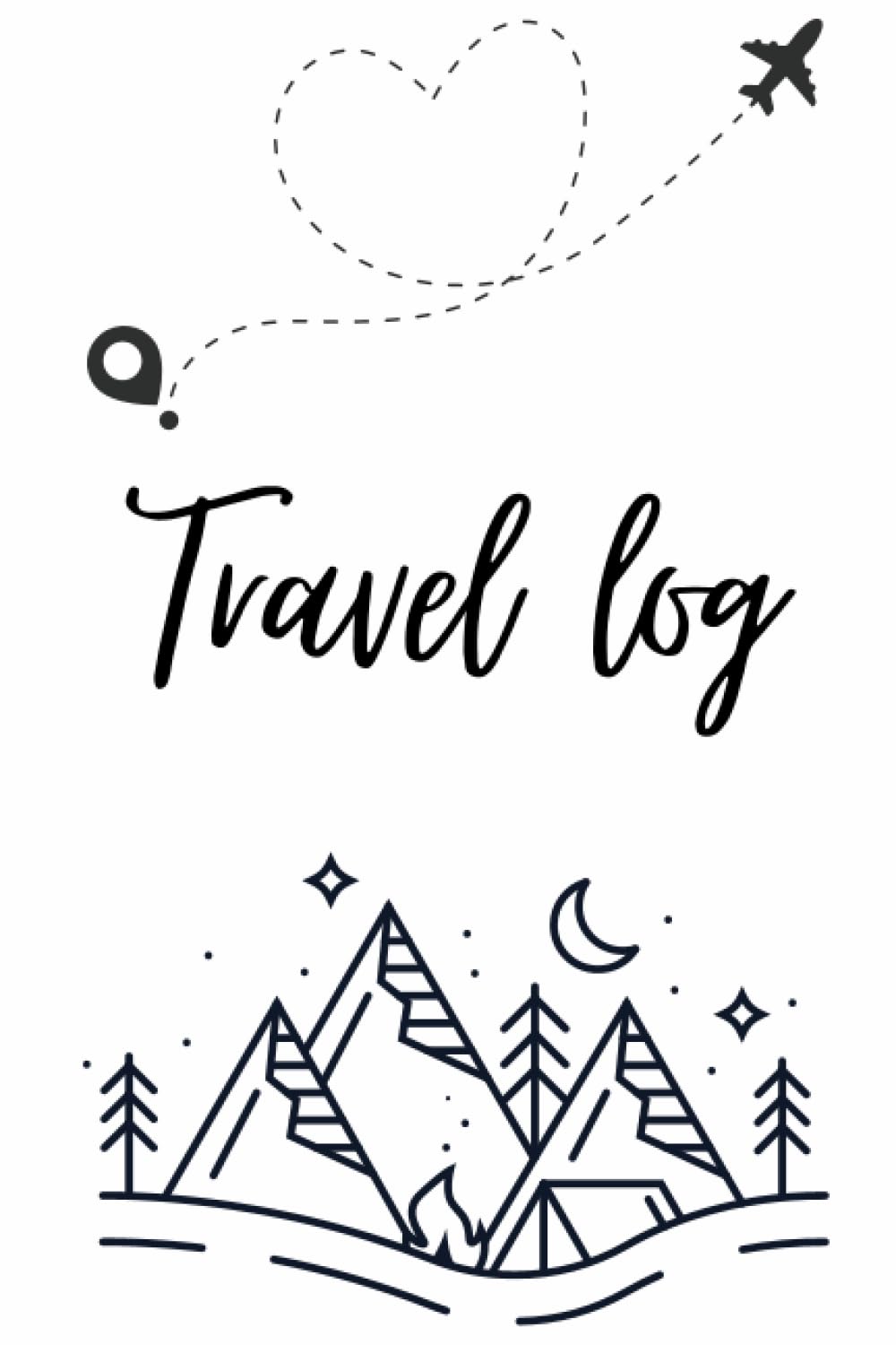 Independently published Travel log: Retro Travel journal