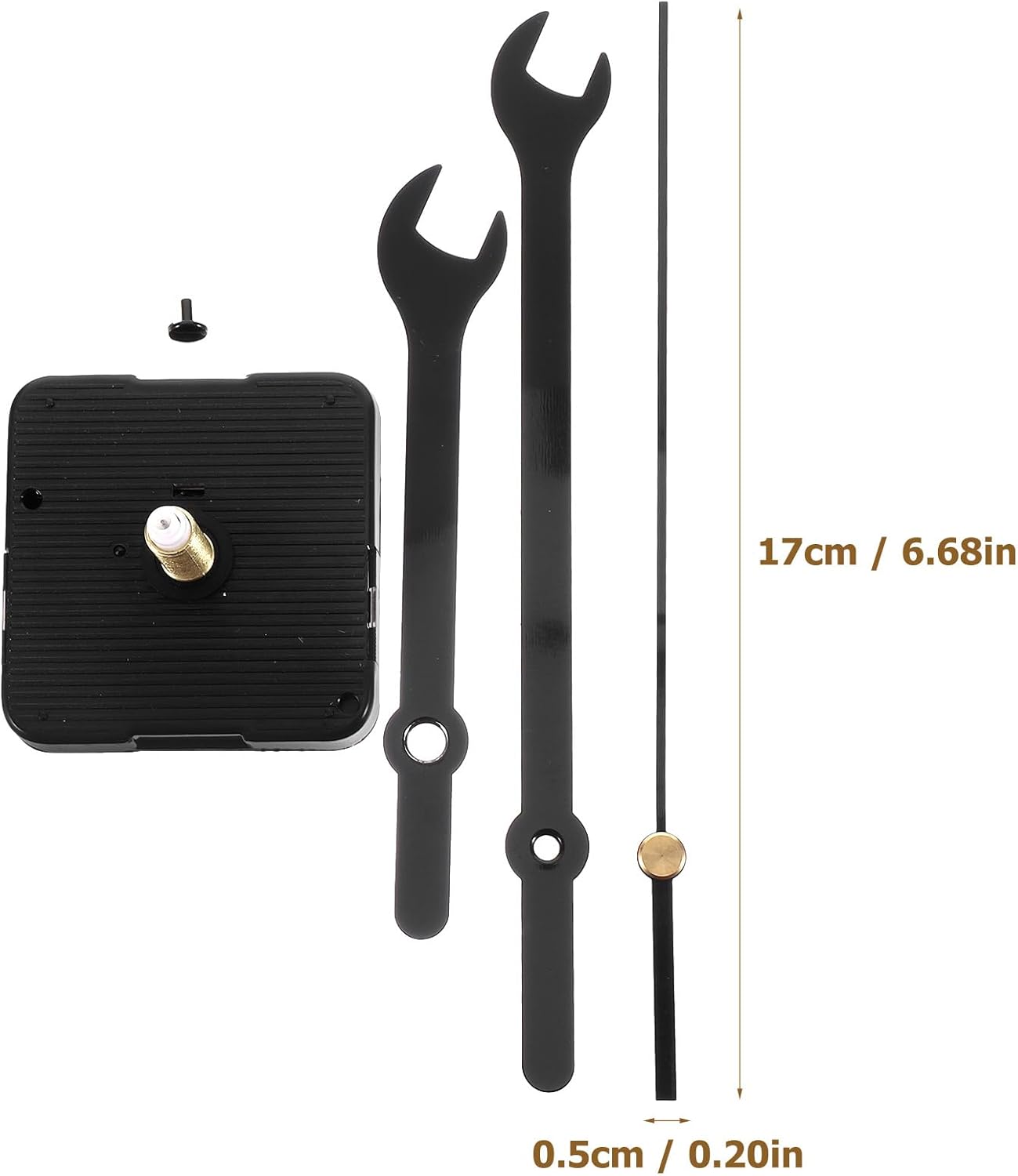 DOITOOL 1set DIY Clock Movement Set Silent Wall Clock Mechanism for Repair Replacement Durable Parts High Precision for Home Office Decor