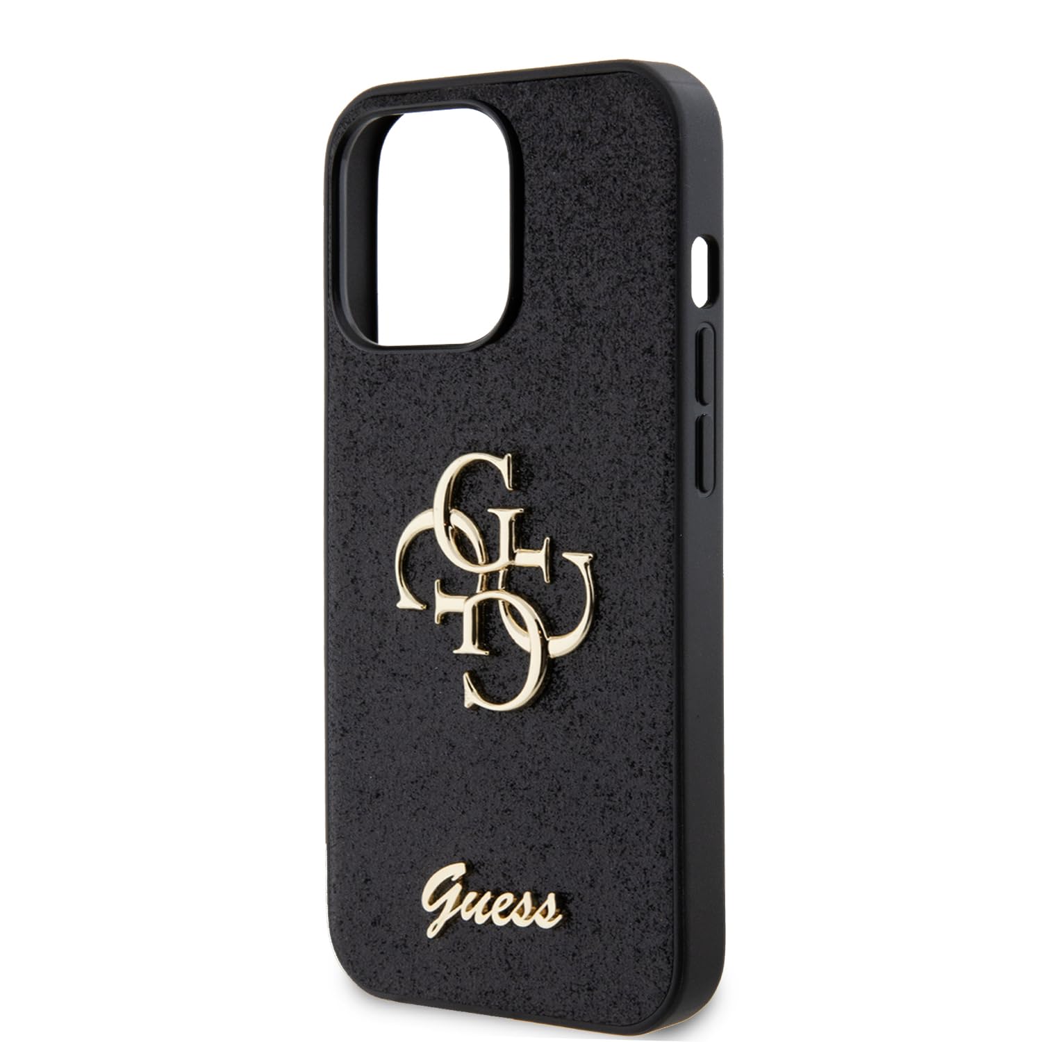 Guess GUHCP13XPSATLG - Custodia rigida per iPhone 13 Pro Max 6,7, con logo Saff