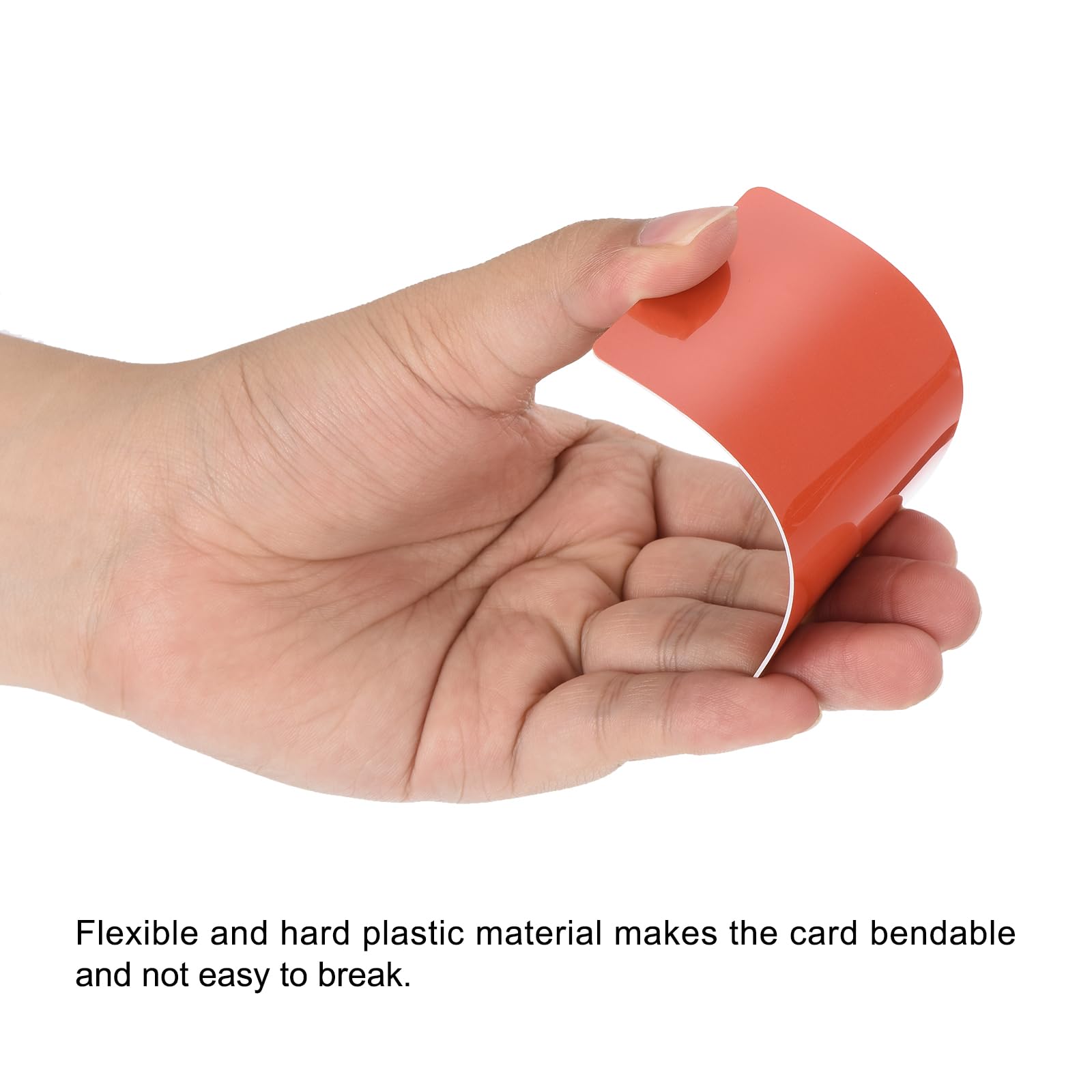 QUARKZMAN Lege gekleurde pvc-kaarten, CR80, 15 ml, kunststof