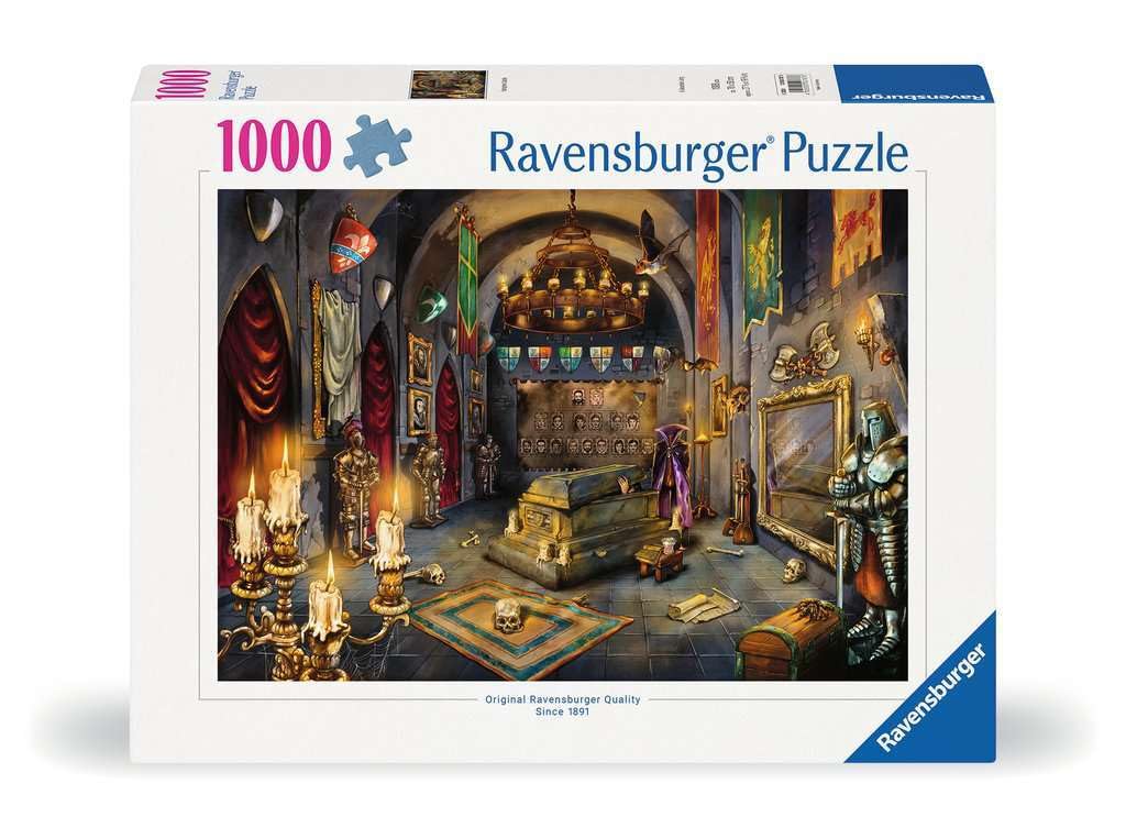 Ravensburger 12000787 - The Vampire's Castle - 1000 pieces jigsaw puzzle - Puzzle for adults and kids age 14 years up