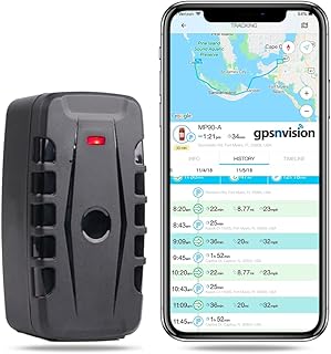 gpsnvision - GNV-10K, Portable Ready-to-Use GPS Tracker for Vehicles, Real-Time LTE Car Tracker Device, Waterproof GPS Tracker, Tracking Devices with Theft Alert and Long Battery Life.