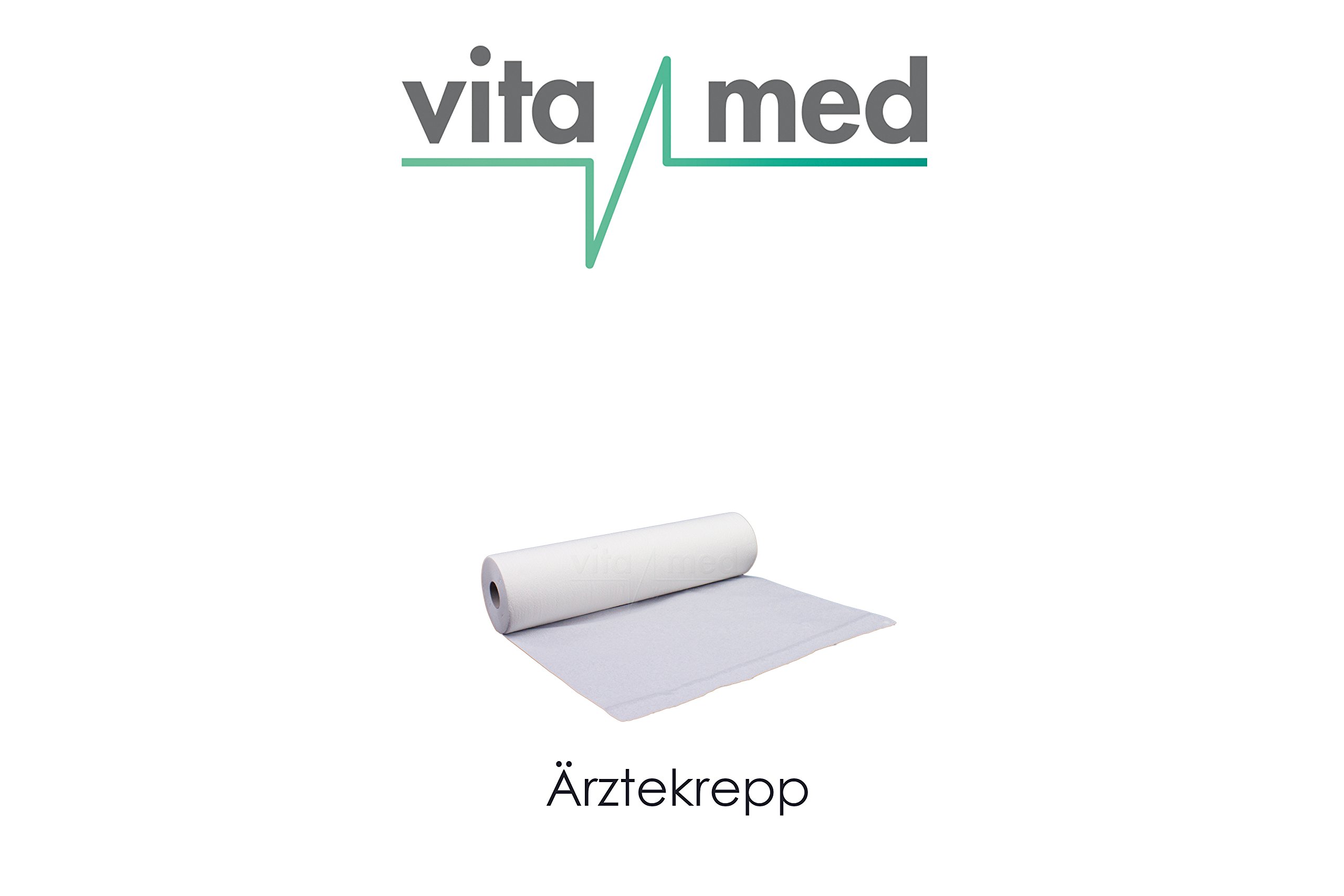 Ärztekrepp 2-lagig perforierte Liegenabdeckung 50 m 9 Rollen 39 cm x 50 m