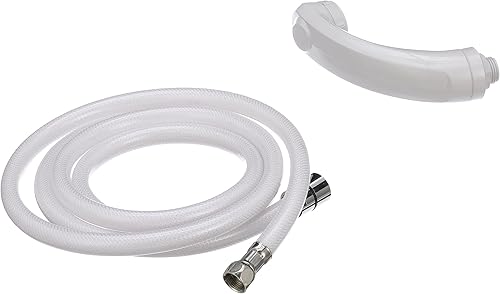 Miniatura 8 de Whale RT2658 Swim 'n' Rinse - Ducha de travesaño, agua fría y caliente, cubierta con bisagras bloqueable, carcasa de ABS blanco, manguera de 7 pies