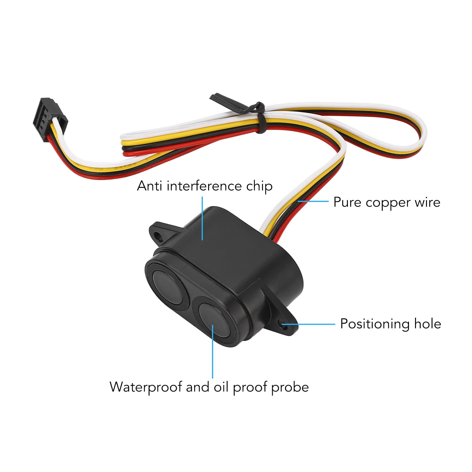 Sensor de Distancia por ultrasonidos, módulo de Sensor para evitación de obstáculos en Robots, Salida de Ancho de Pulso PWM Impermeable IP67 con compensación de Temperatura para