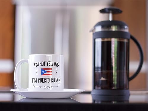 Miniatura 3 de Funny Puerto Rico Souvenirs and Gifts. I'm Not Yelling I'm Puerto Rican Coffee Mug. Gift Idea for Puerto Rican Men and Women Featuring the Country