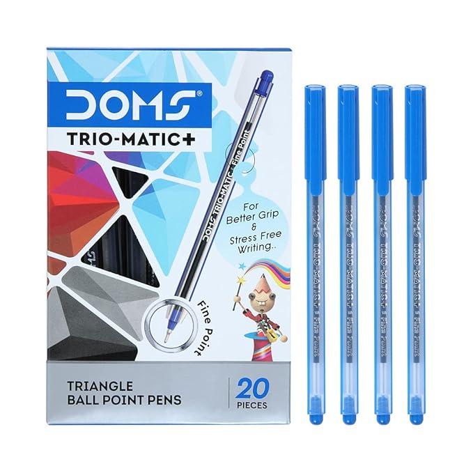 Doms Fine Point TrioMatic + Ball Point Pen Box Pack Light Weight