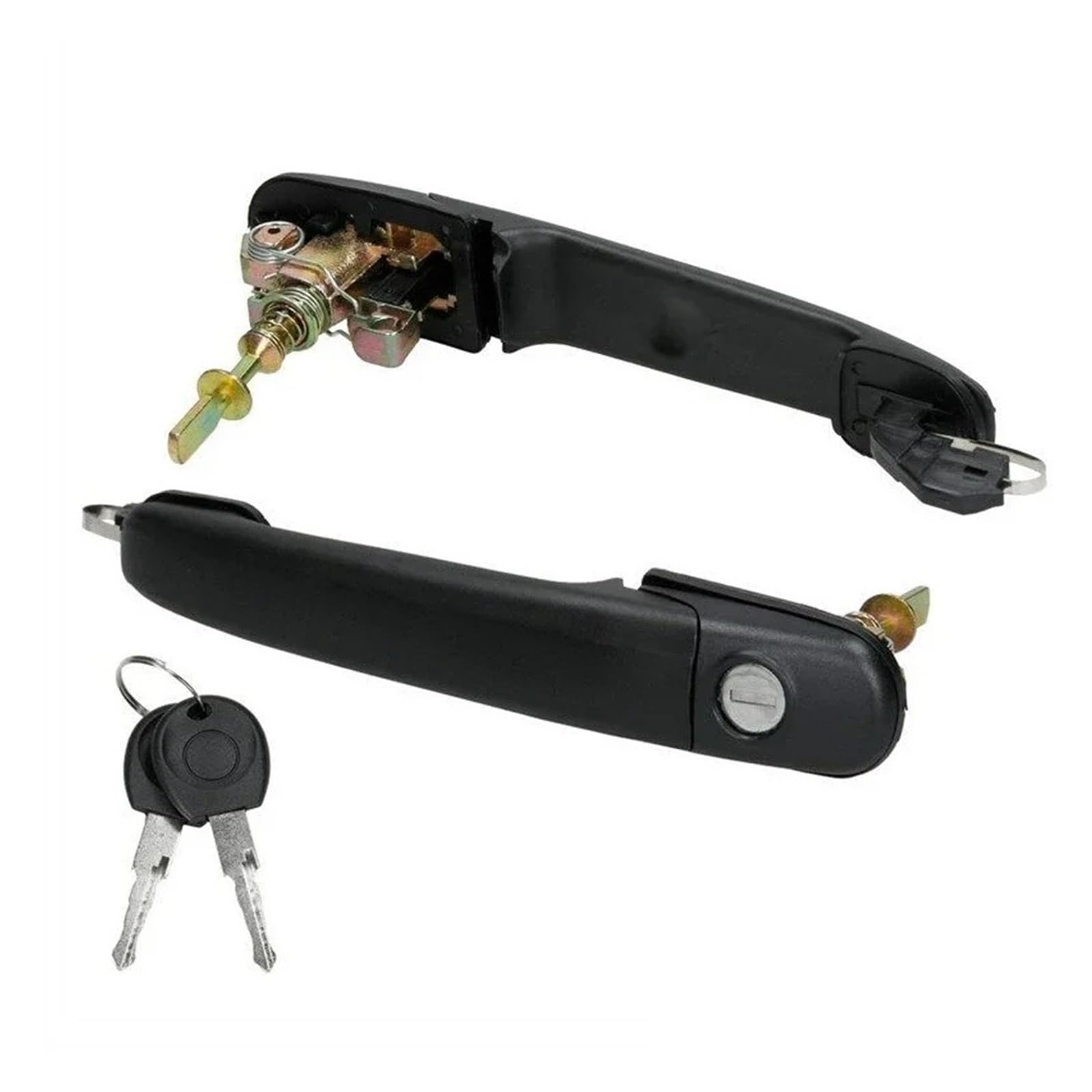 Hudfroa 1Set Side Door Handles For Galaxy 1995-2015 Front Left Right Door Handle With 2 Same Keys