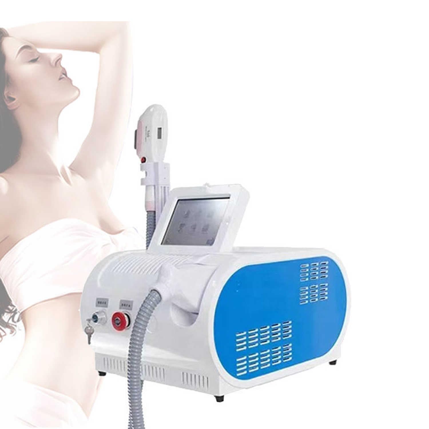 Depiladora de luz pulsada IPL E-Light SHR con 2 Modos de Flash, Profesional para la depilación láser de Cuerpo y Cara - Salón en casa
