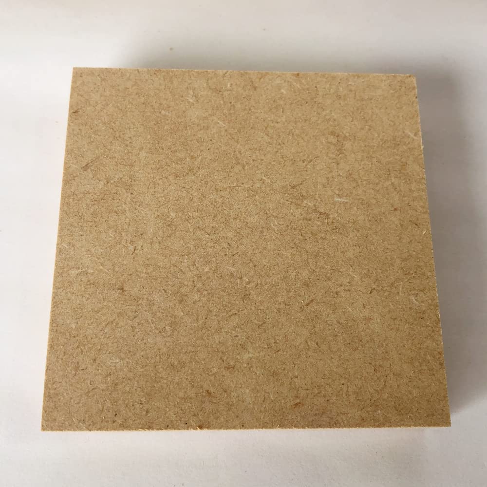 Amazon.co.jp: MDF材 15mm厚 ミニサイズ 約80mm×約80mm 6枚セット MDF 