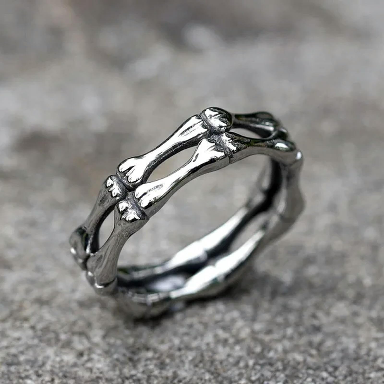 New Men's Rings Simple Gothic Skull Punk Ring For Women Fashion Jewelry Gifts Vintage