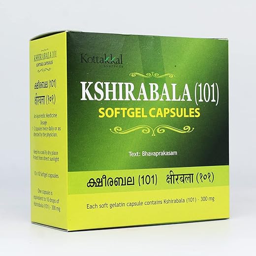 Kshirabala Softgel Capsules 100 Caps Pack Of 2