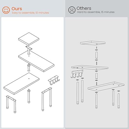 Miniatura 7 de Estante de esquina para mostrador de baño Homode, organizador de encimera de cocina de 3 niveles para sobre el fregadero, maquillaje, mesa de