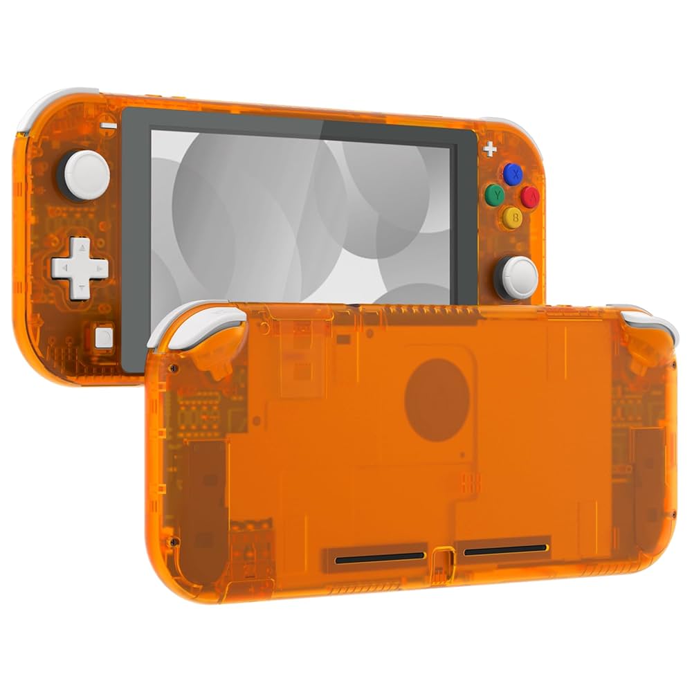 Amazon.com: eXtremeRate Clear Orange DIY Replacement Shell