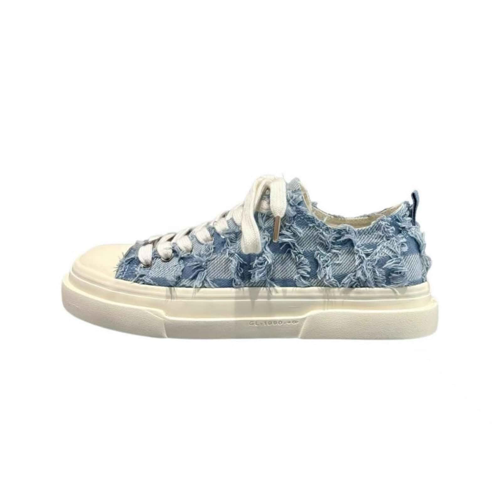 Men's Fashion Low - Top Canvas Platform Sneakers - Lace - Up, Comfortable & Non - Slip, Ideal for Workout, Sport, Skate, Tennis, Walking & Driving