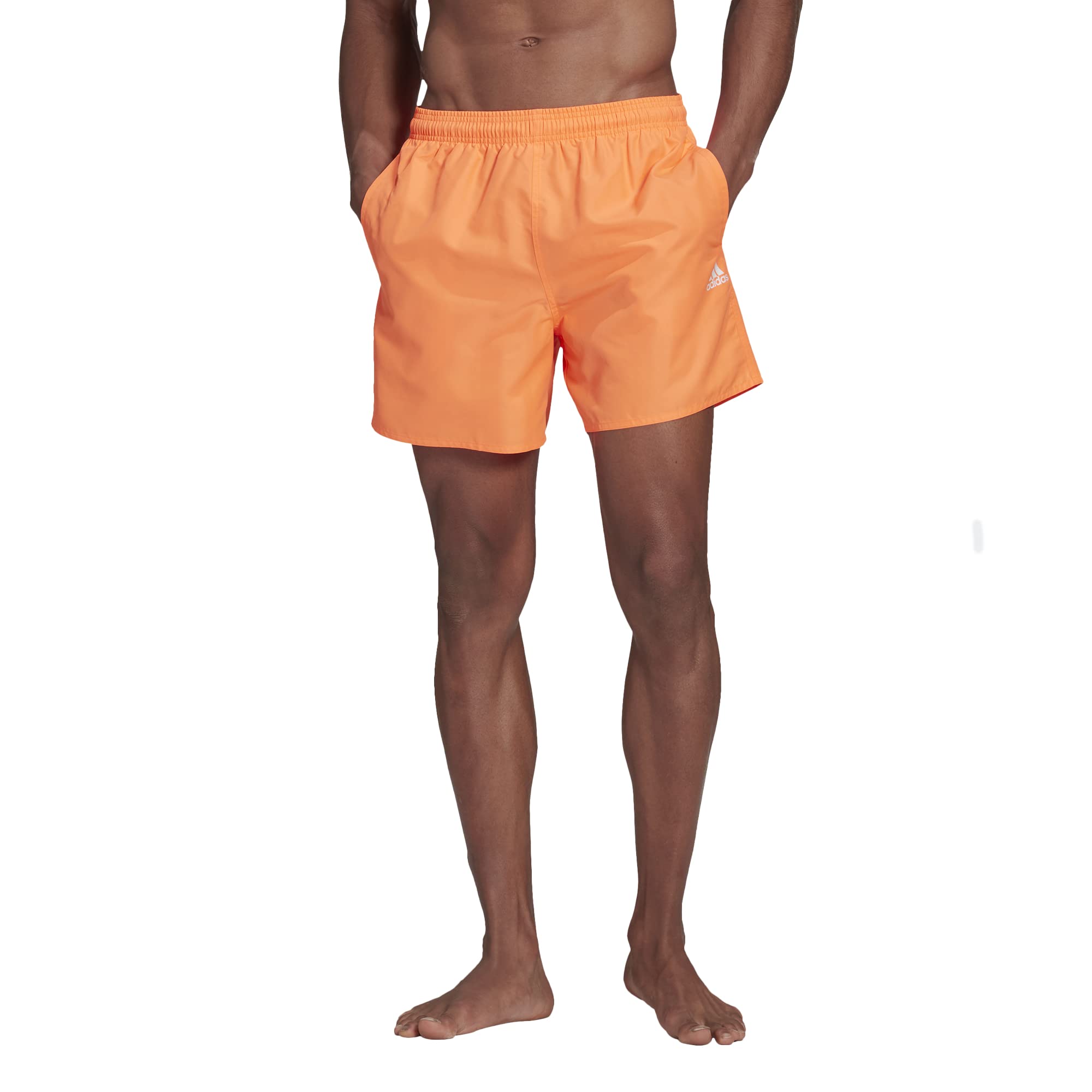 Short Adidas short de bain homme orange et blanc Solid CLX - 3