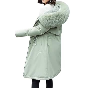Amazon.com: sandbank Women's Long Down Coat with Fur Hood