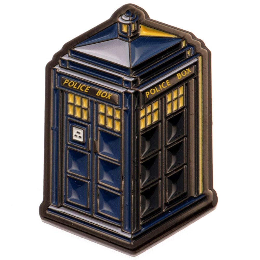 Pyramid International Multicolour Doctor Who Enamel Pin Badge (Tardis Design) 1.5Cm X 3Cm - Official Merchandise