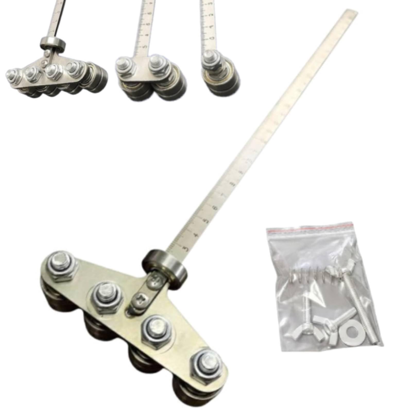 Positioning Calipers for Precise Measurements & Easy Wood Cutting, Stainless Steel Precision Cutting Guide for Circular Saws, Adjustable Guide Rail, Cut-ting Measuring Tool for Various Materials