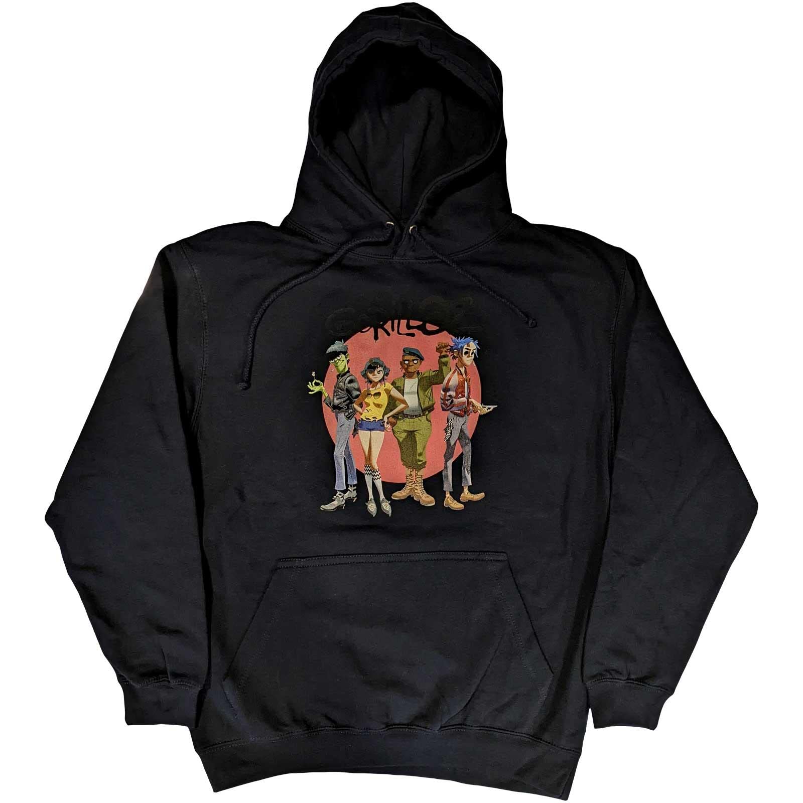 Gorillaz - Pullover Hoodie - Cotton - Navy - XL