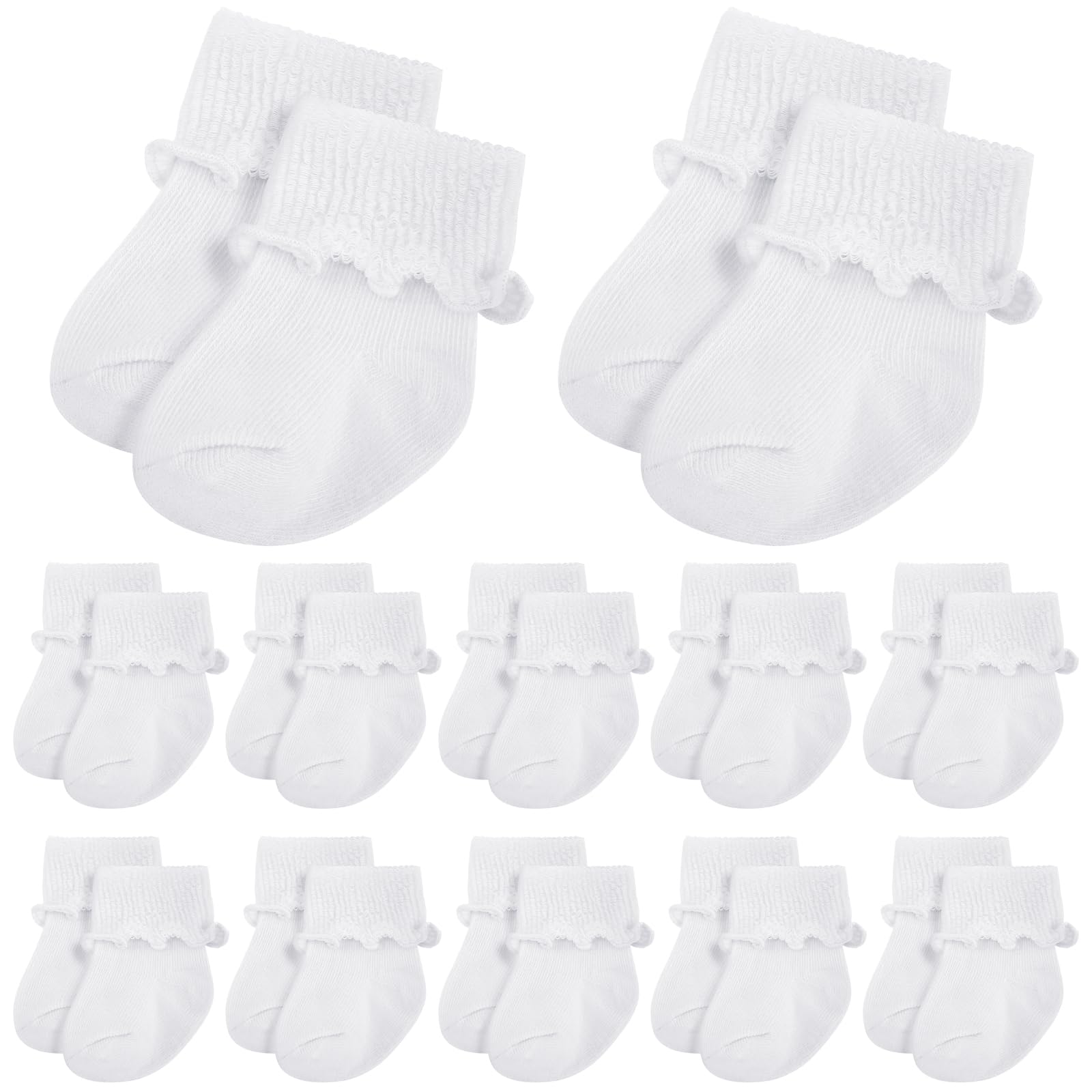 Toulite Preemie Baby Ankle Socks Ruffle