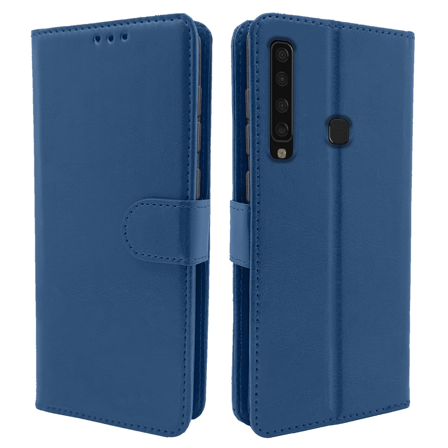 Pikkme Samsung Galaxy A9 2018 Flip Case Leather Finish | Inside TPU with Card Pockets | Wallet Stand and Shock Proof | Magnetic Closing | Complete Protection Flip Cover (Blue) (B0BJJGKDC6) Amazon Price History, Amazon Price Tracker