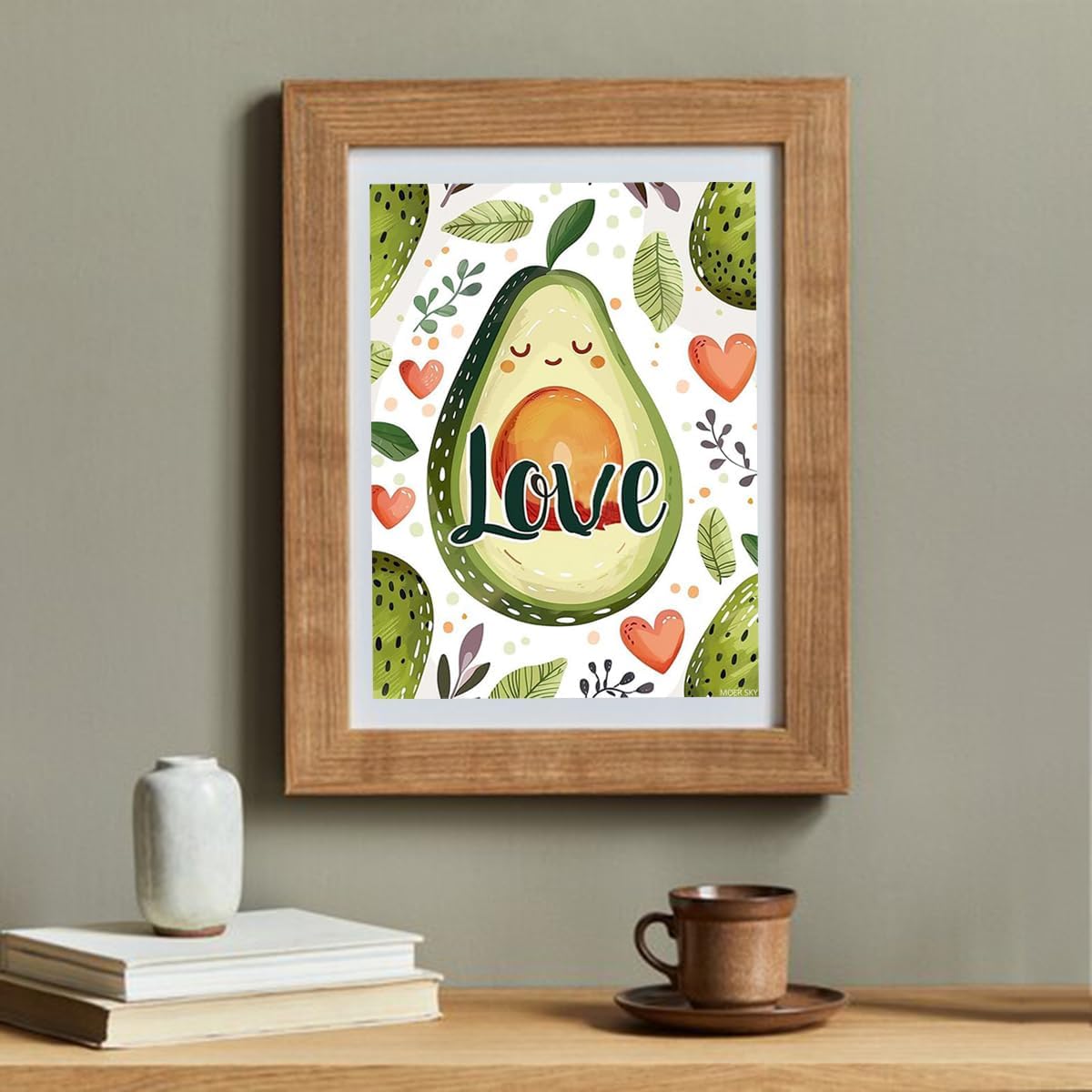 MOER SKY 美しいアボカドダイヤモンドペインティングキット 大人用 美しい植物 5D DIY ダイヤモンドアートキット フルド